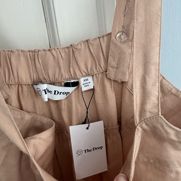 The Drop NWT Women's Ginger (nude) Tiered Maxi Dress w pockets XXS - Picture 7 of 7